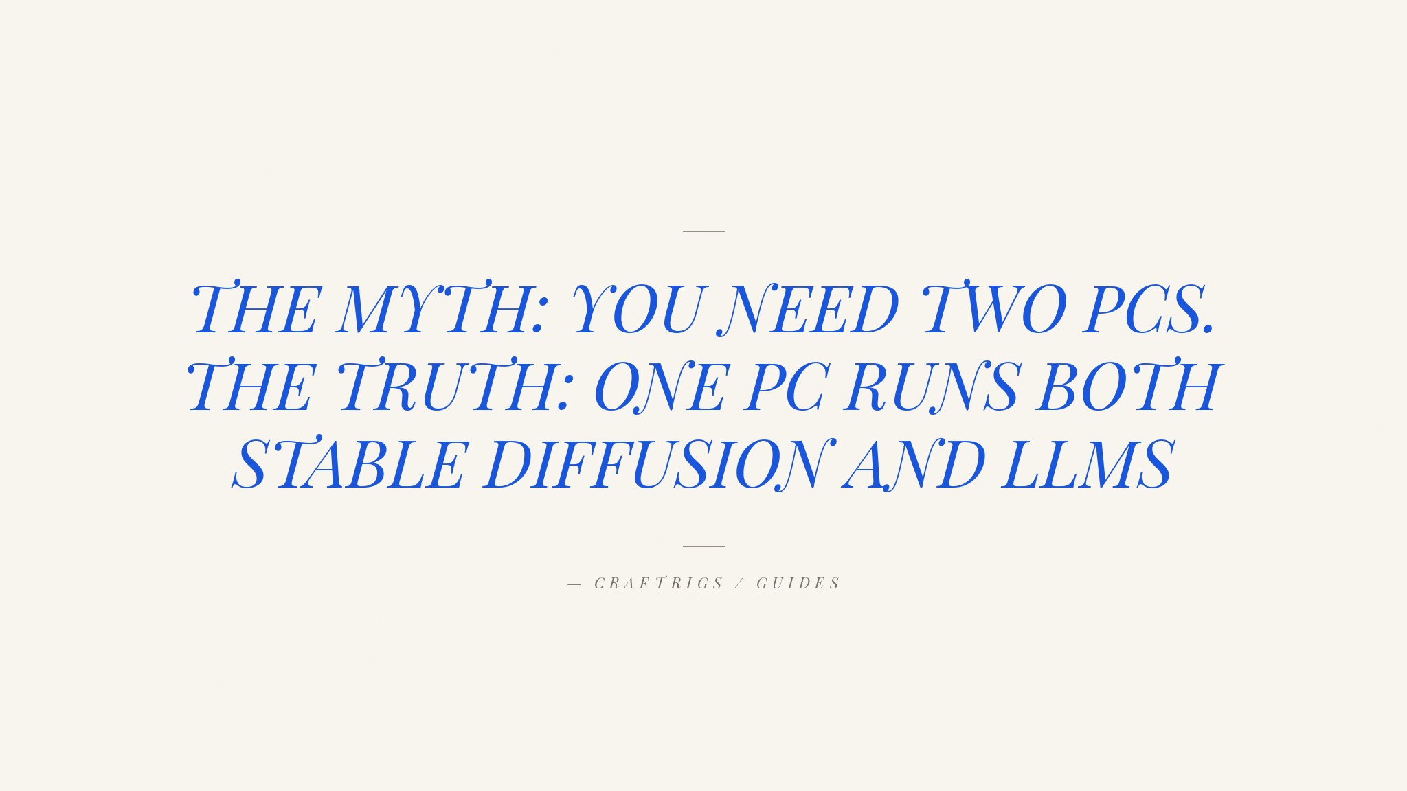 Best Hardware for Running Stable Diffusion + LLMs on the Same PC