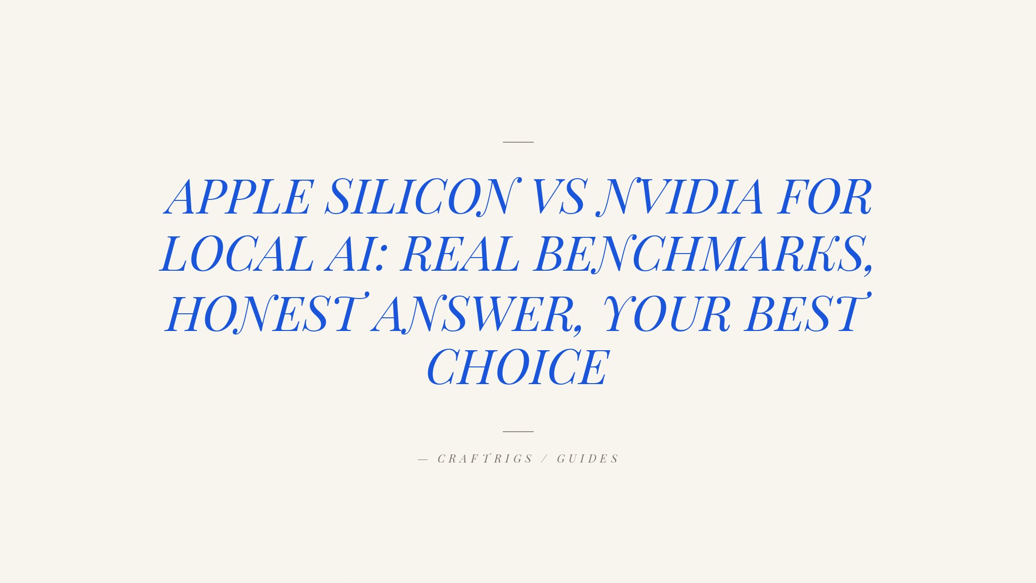 Mac vs PC for Local AI: The Complete Comparison