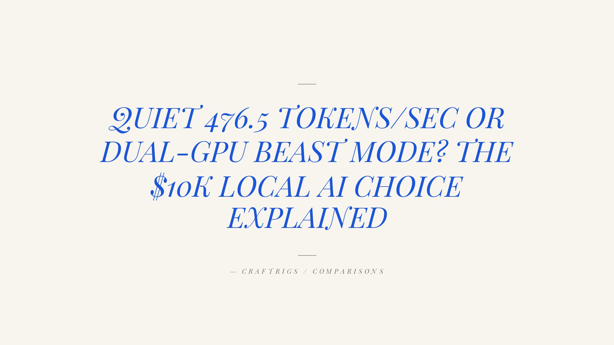 Tenstorrent QuietBox 2 vs. Dual RTX 5090: Which $10K Local AI Setup Wins?