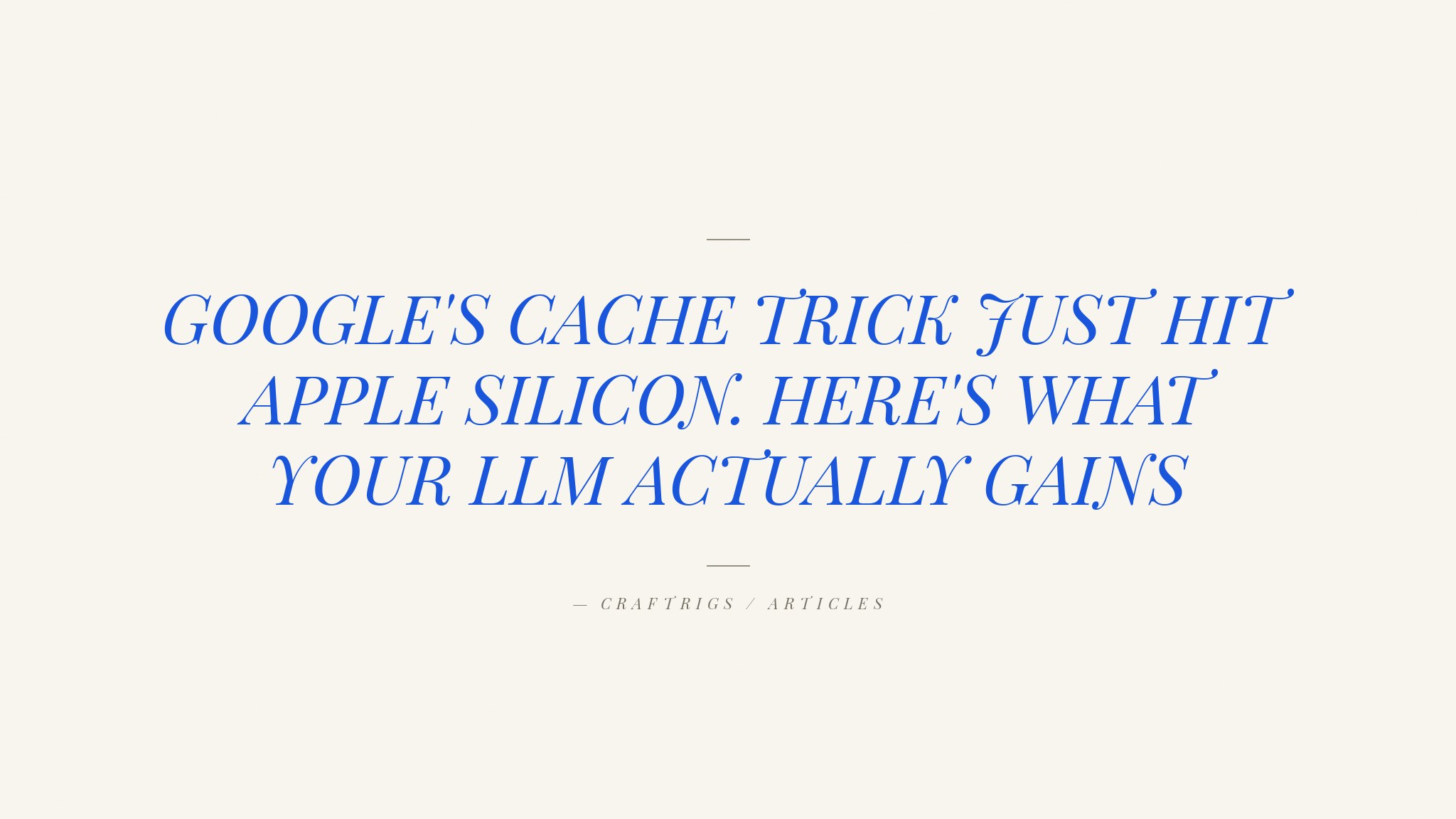 TurboQuant Is Now on MLX — What It Actually Means for Apple Silicon Local LLM Users