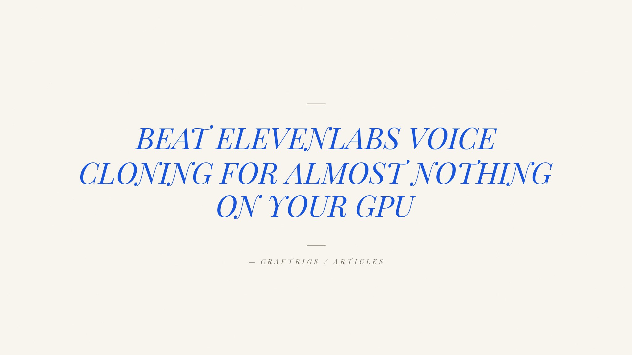 Voxtral TTS on 3GB VRAM: Local Voice Cloning on Any Modern GPU