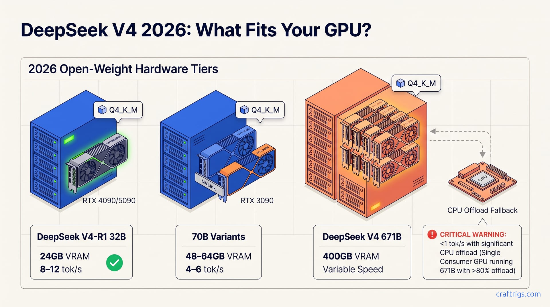 DeepSeek V4 2026: What Fits Your GPU? — diagram