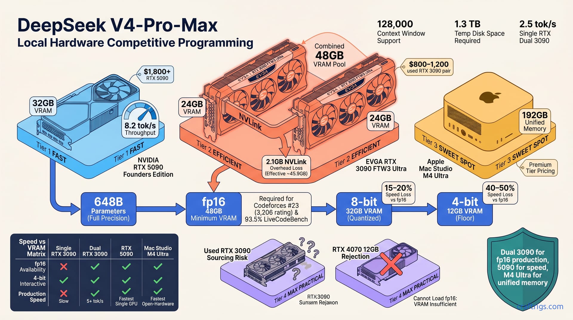 DeepSeek V4-Pro-Max: Open Model Cracks Competitive Programming—Run Locally for Less — diagram