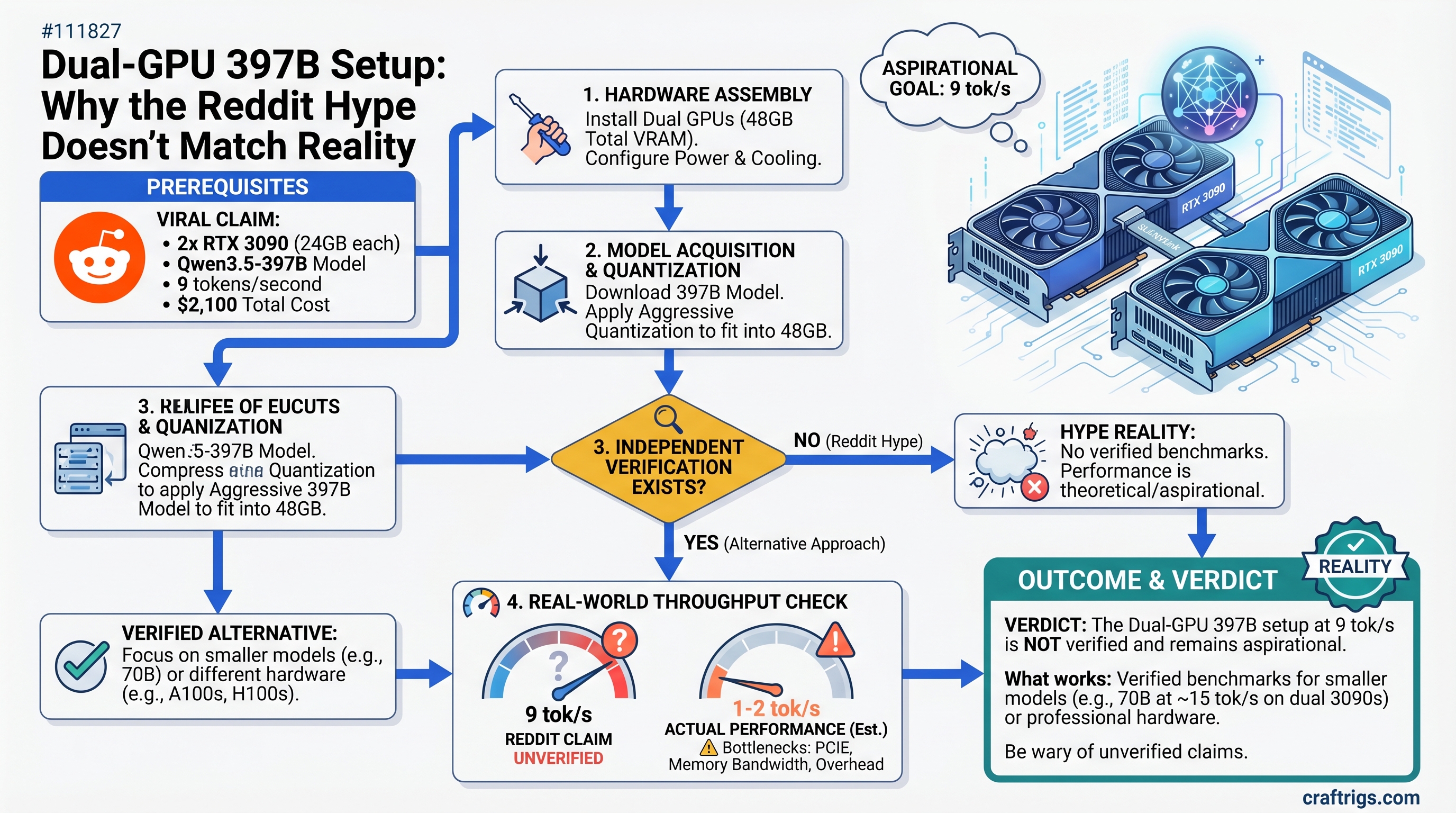 Dual-GPU 397B Setup: Why the Reddit Hype Doesn't Match Reality — guide diagram