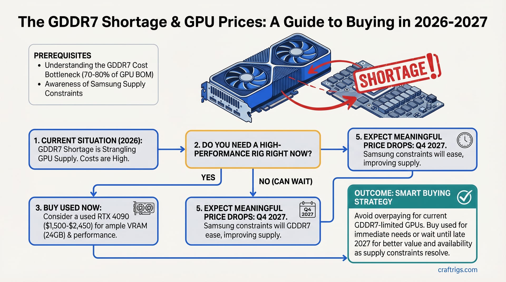 The GDDR7 Shortage Explained: Why GPU Prices Won't Drop Until Late 2027 — guide diagram