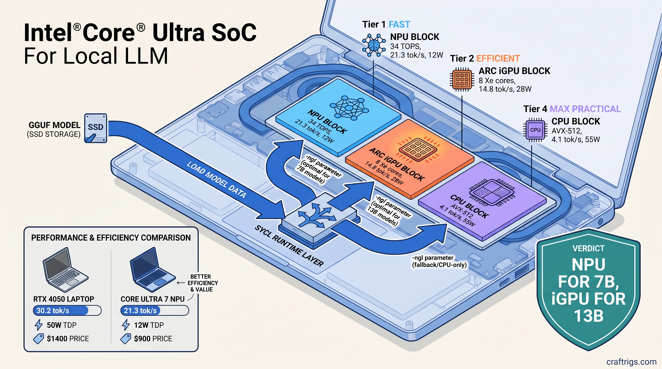 Intel OpenVINO llama.cpp Backend: Run GGUF on Intel CPU, iGPU, and NPU — guide diagram