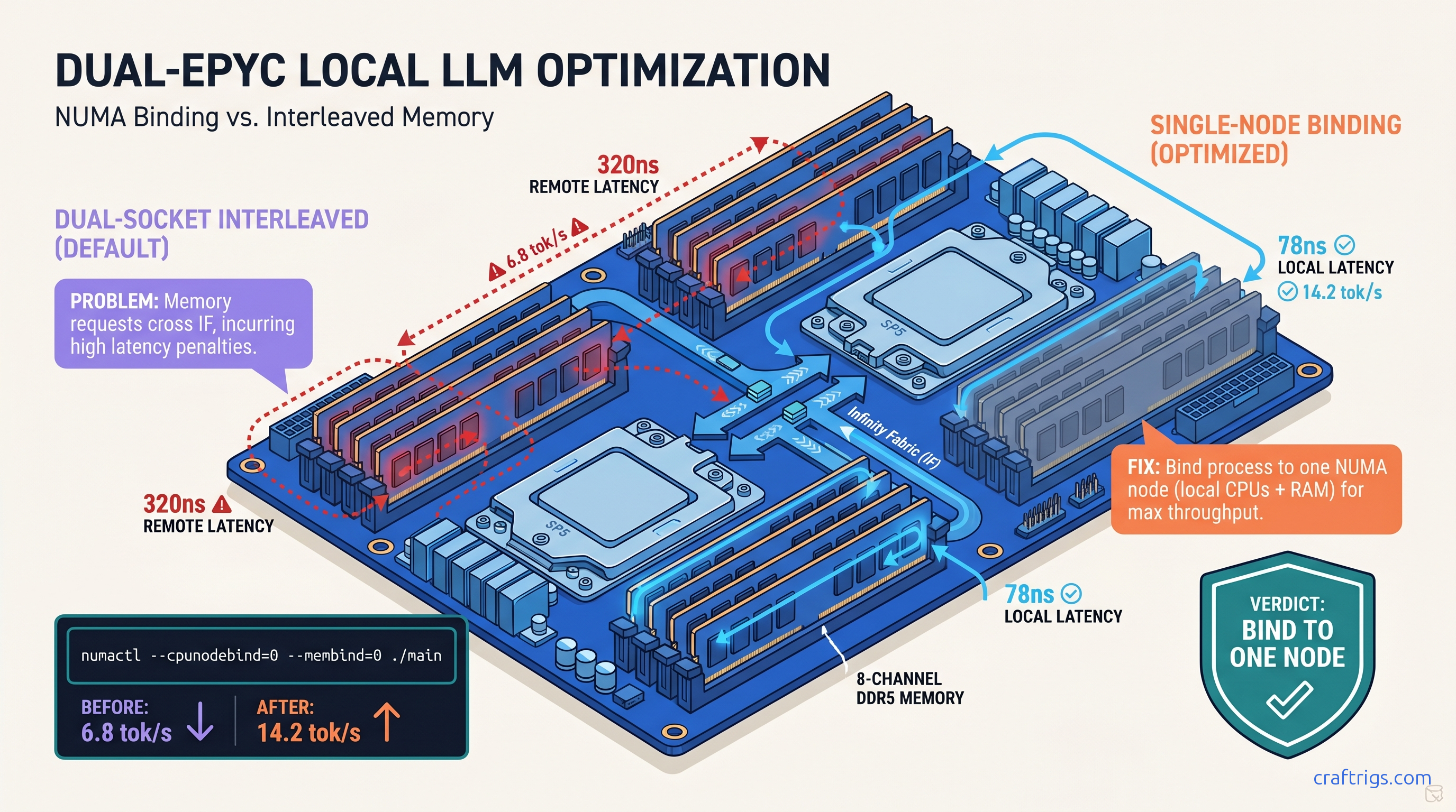 llama.cpp NUMA Warning: Why You're Losing Speed on Multi-Socket Systems — diagram
