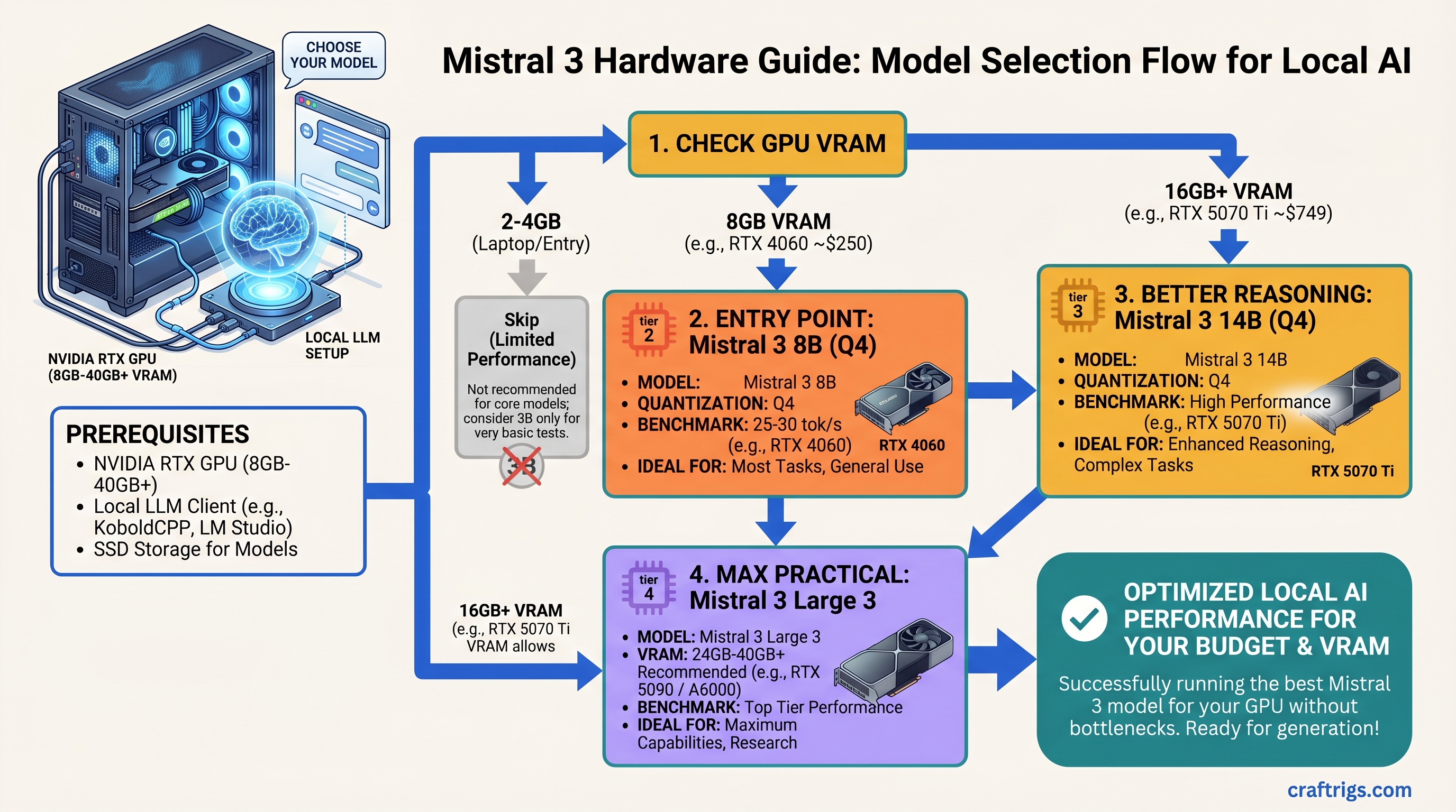 Mistral 3 Hardware Guide: Which Model (3B, 8B, 14B, Large 3) for Your GPU — guide diagram