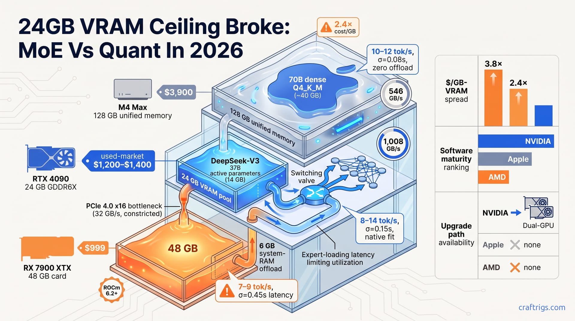 24GB VRAM Ceiling Broke: MoE vs Quant in 2026 — diagram