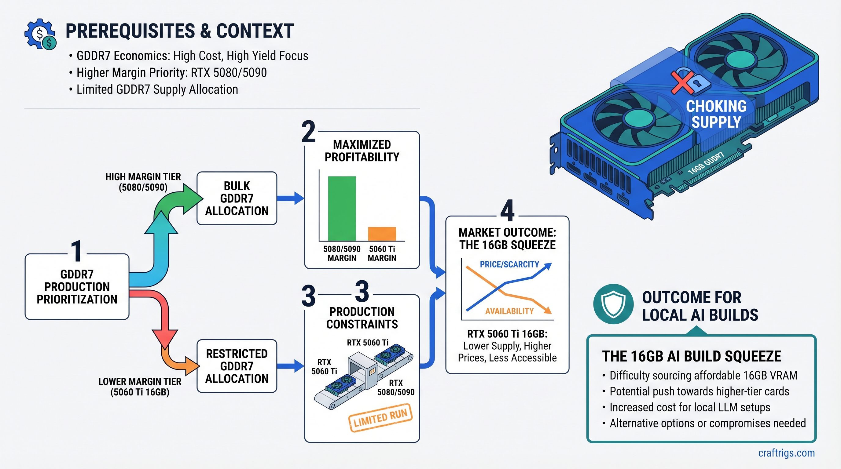 Why NVIDIA Is Choking RTX 5060 Ti 16GB: The GDDR7 Economics That Changed Everything — guide diagram