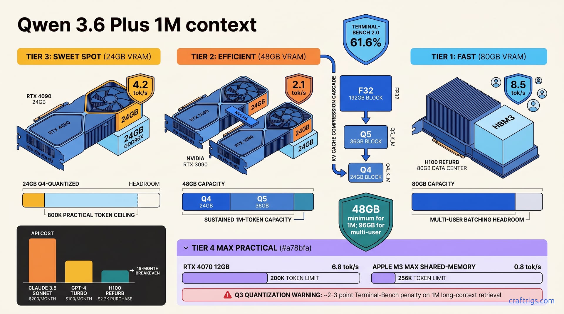 Qwen 3.6 Plus: Running 1M Context on Consumer GPU Hardware — diagram
