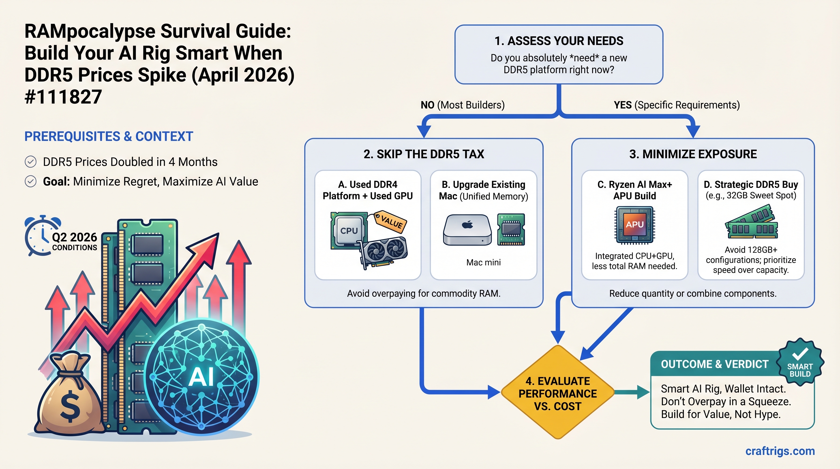 RAMpocalypse Survival Guide: Build Your AI Rig Smart When DDR5 Prices Spike (April 2026) — guide diagram
