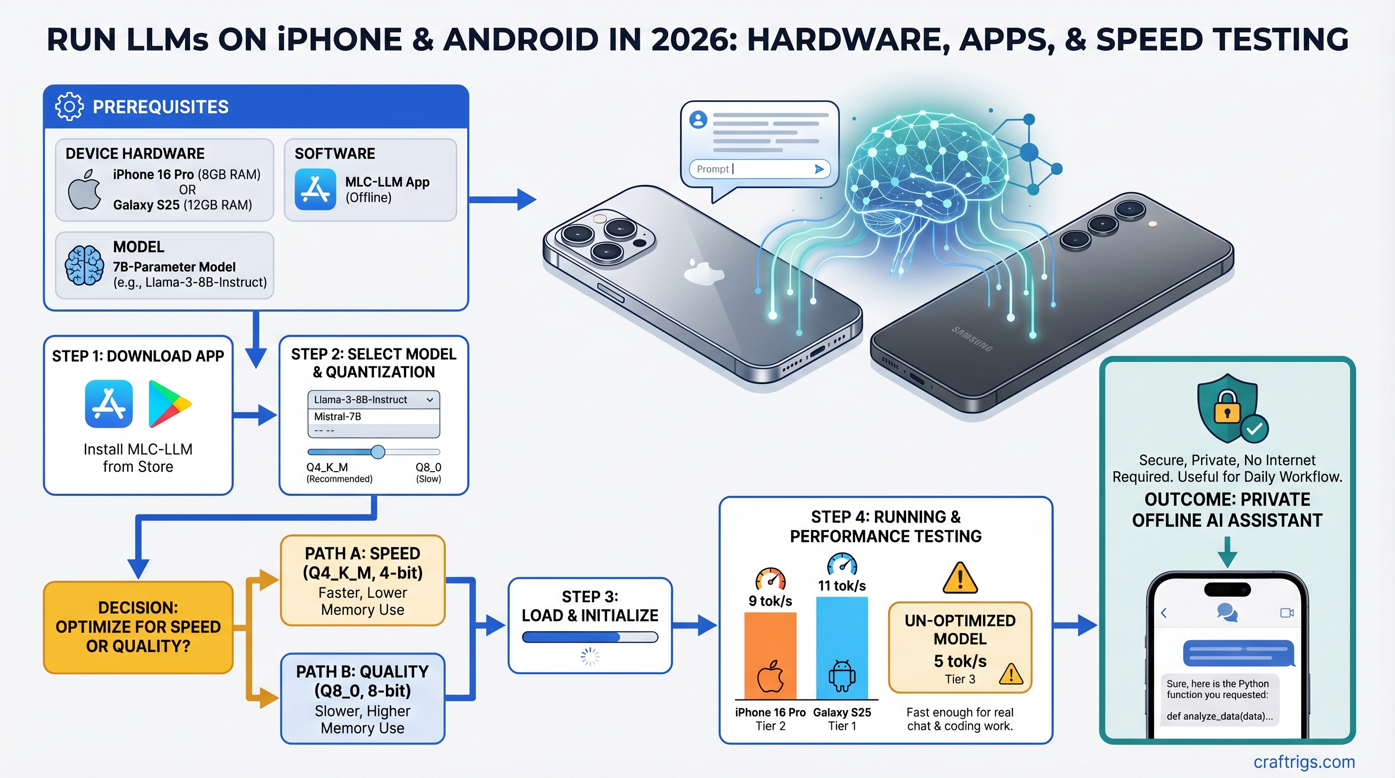 Run LLMs on iPhone and Android in 2026: Hardware, Apps, and Speed Testing — guide diagram